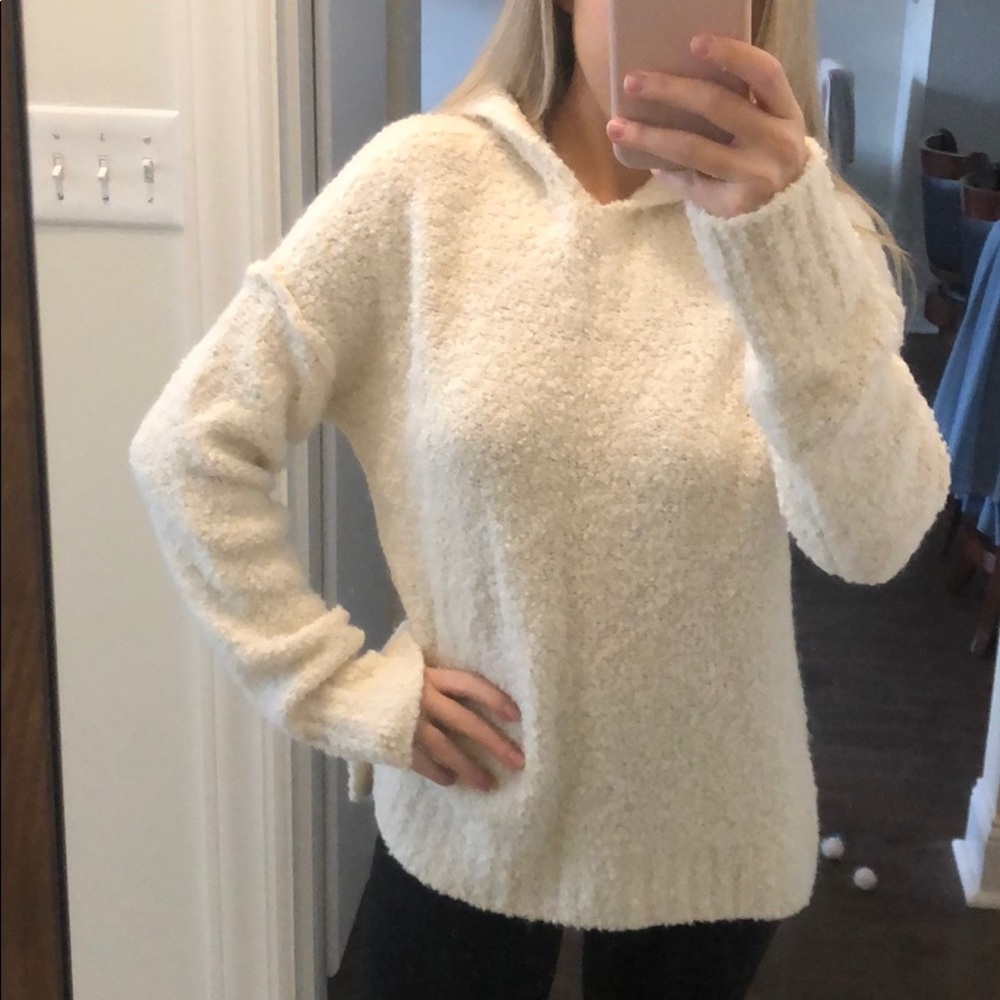 A NEW DAY Cream Sherpa Hoodie